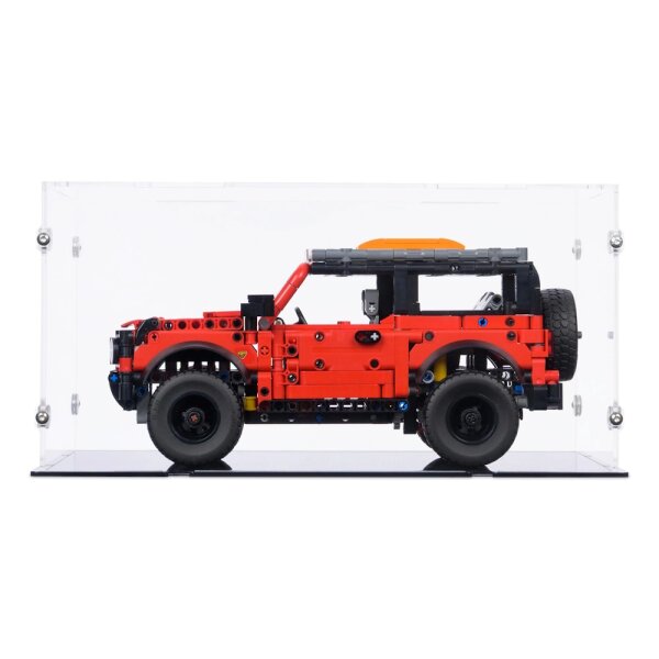 Pr&eacute;sentoir en acrylique pour LEGO&reg; 42213 SUV Ford Bronco (avec fond noir)