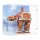 Acryl-Display f&uuml;r LEGO&reg; 40806 Star Wars Lebkuchen AT-AT (Mit Hintergrundbild & weissem Boden)