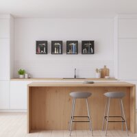 Display in acrilico perLEGO&reg; 21032 Sydney (con immagine di sfondo e base nera)