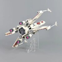 Support en acrylique pour le LEGO&reg; 75355 Star WarsUCS X-Wing Starfighter (inclin&eacute;, 4 cm de haut)