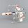 Support en acrylique pour le LEGO&reg; 75355 Star WarsUCS X-Wing Starfighter (inclin&eacute;, 4 cm de haut)