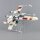 Support en acrylique pour le LEGO&reg; 75355 Star WarsUCS X-Wing Starfighter (inclin&eacute;, 4 cm de haut)