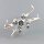 Support en acrylique pour le LEGO&reg; 75355 Star WarsUCS X-Wing Starfighter (inclin&eacute;, 4 cm de haut)