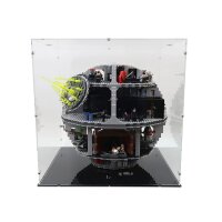 Display in acrilico per LEGO&reg; 75159 / 10188 Star Wars Death Star (con fondo nero)