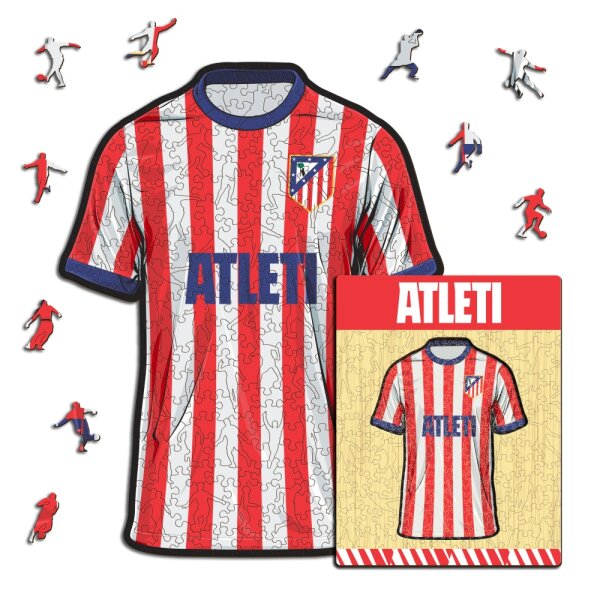 Atletico Madrid - Trikot  Wooden Puzzle