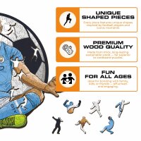 Erling Haaland Sitting - Manchester City Wooden Puzzle