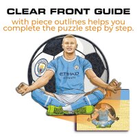 Erling Haaland Sitting - Manchester City Wooden Puzzle