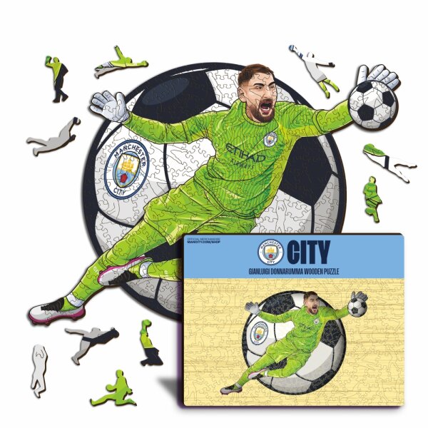 Gianluigi Donnarumma - Machester City Puzzle en bois