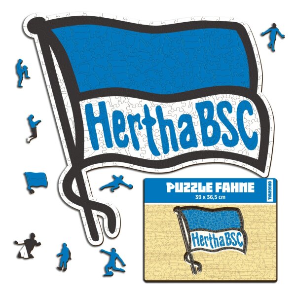 Herta BSC - Flagge - Holz Puzzle