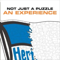 Herta BSC - Flagge - Holz Puzzle