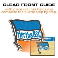 Herta BSC - Flagge - Holz Puzzle