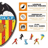 Valencia C.F. - Logo Puzzle in Legno