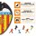 Valencia C.F. - Logo Puzzle in Legno
