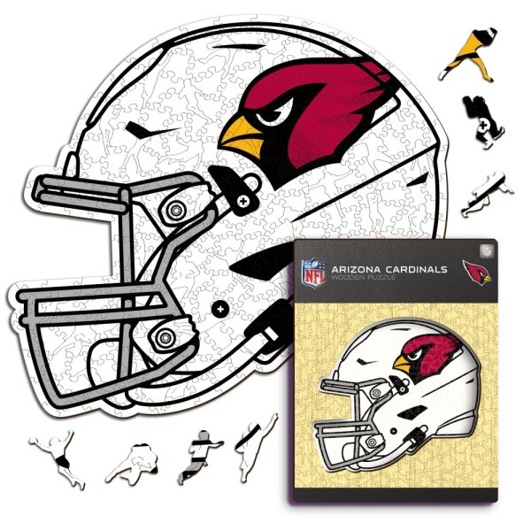 NFL - Arizona Cardinals - Helmet - Wooden Puzzle