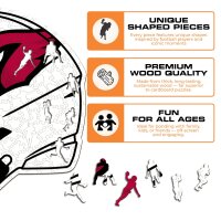 NFL - Arizona Cardinals - Helmet - Wooden Puzzle