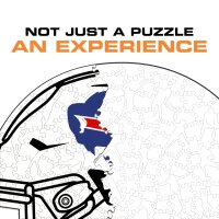 NFL - Buffalo Bills - Helmet - Wooden Puzzle