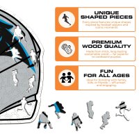 NFL - Carolina Panthers - Helmet - Wooden Puzzle