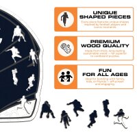 NFL - Chicago Bears - Helmet - Wooden Puzzle