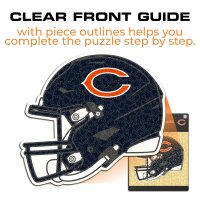 NFL - Chicago Bears - Helmet - Wooden Puzzle