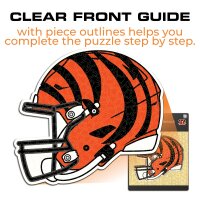 NFL - Chincinnati Bengals - Helmet - Wooden Puzzle