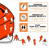NFL - Cleveland Browns - Helmet - Wooden Puzzle