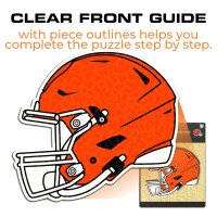 NFL - Cleveland Browns - Helmet - Wooden Puzzle