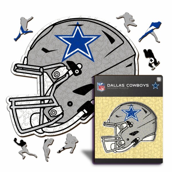 NFL - Dallas Conwboys - Casque - Puzzle en bois