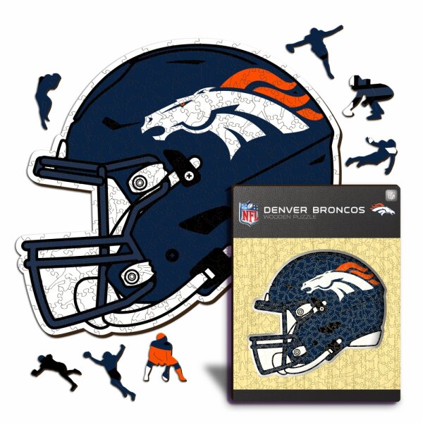NFL - Denver Broncos - Casco - Puzzle in Legno