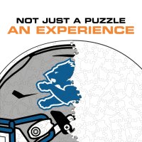 NFL - Detroit Lions - Casque - Puzzle en bois