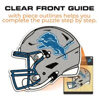 NFL - Detroit Lions - Casque - Puzzle en bois
