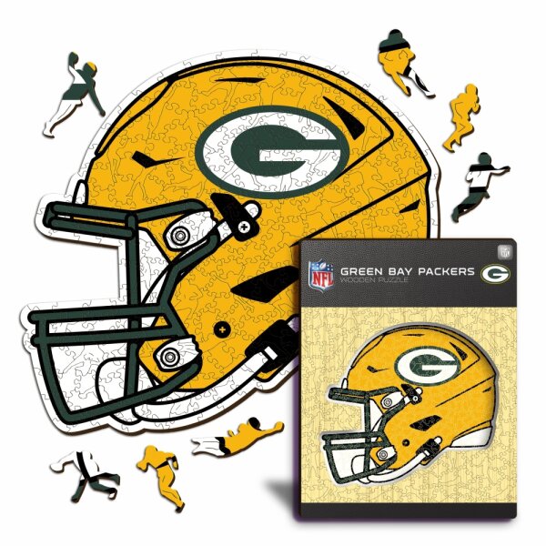 NFL - Green Bay Packers - Casque - Puzzle en bois