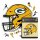 NFL - Green Bay Packers - Casque - Puzzle en bois