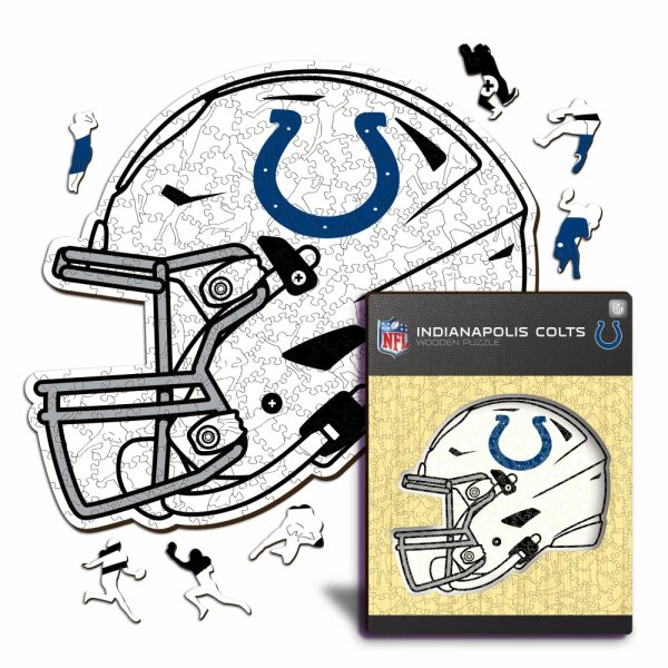 NFL - Indianapolis Colts - Helmet - Wooden Puzzle