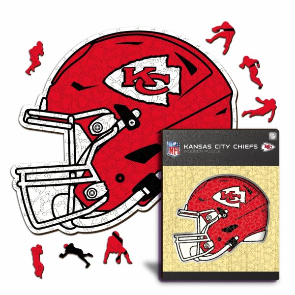 NFL - Kansas City Chiefs - Casque - Puzzle en bois