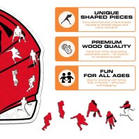 NFL - Kansas City Chiefs - Casque - Puzzle en bois