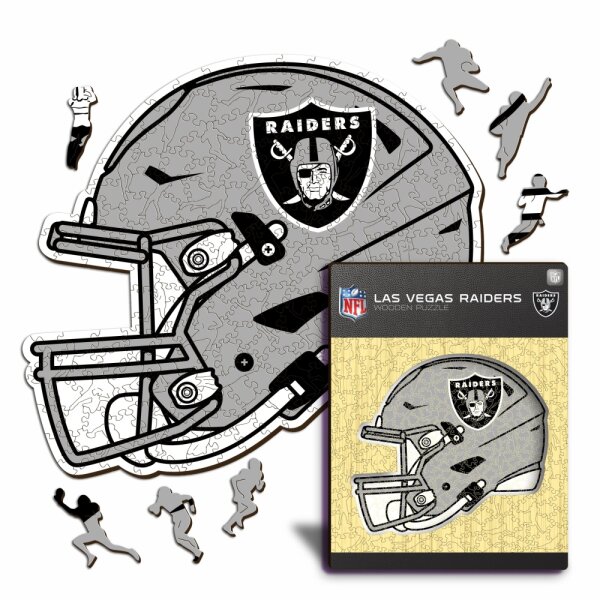 NFL - Las Vegas Raiders - Casque - Puzzle en bois