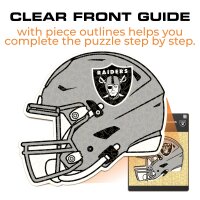NFL - Las Vegas Raiders - Casque - Puzzle en bois
