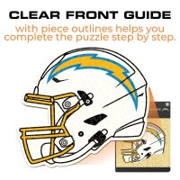 NFL - Los Angeles Chargers - Helmet - Wooden Puzzle