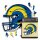 NFL - Los Angeles Rams - Helmet - Wooden Puzzle