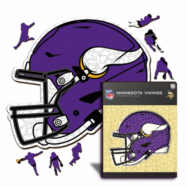 NFL - Minnesota Vikings - Casque - Puzzle en bois