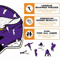 NFL - Minnesota Vikings - Casque - Puzzle en bois