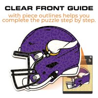 NFL - Minnesota Vikings - Casque - Puzzle en bois