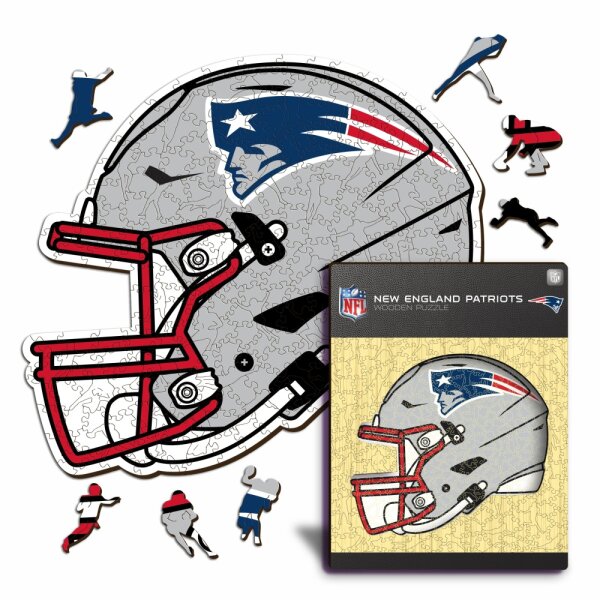 NFL - New England Patriots - Casco - Puzzle in Legno