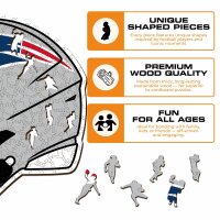 NFL - New England Patriots - Casco - Puzzle in Legno