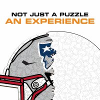 NFL - New England Patriots - Casco - Puzzle in Legno
