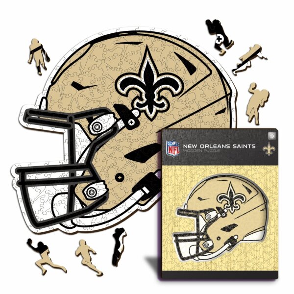 NFL - New Orleans Saints - Casque - Puzzle en bois