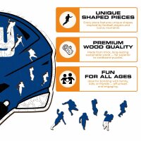 NFL - New York Giants - Casque - Puzzle en bois
