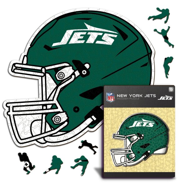 NFL - New York Jets - Casque - Puzzle en bois
