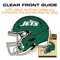 NFL - New York Jets - Casque - Puzzle en bois