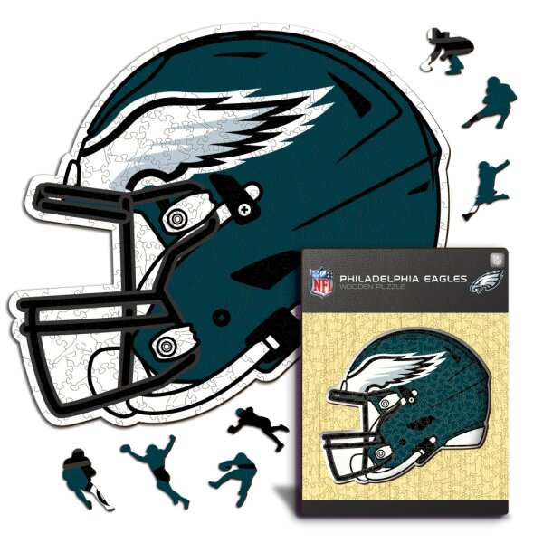 NFL - Philadelphia Eagles - Helm - Holz Puzzle